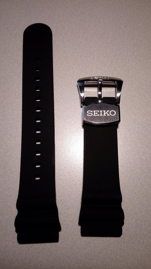 Seiko Z22 zwarte zacht silcon rubberen band - MisterLimited